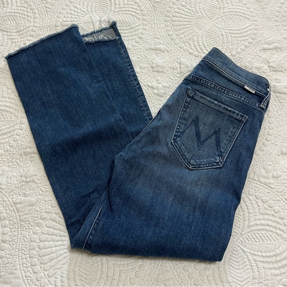 MOTHER Rascal Ankle Step Fray Denim Jeans High Rise Waist Raw Hem Distressed 26 - Picture 15 of 15